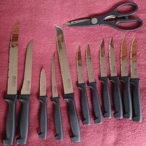 Kitchen knife set, Basic Essentials 12 pc. Set